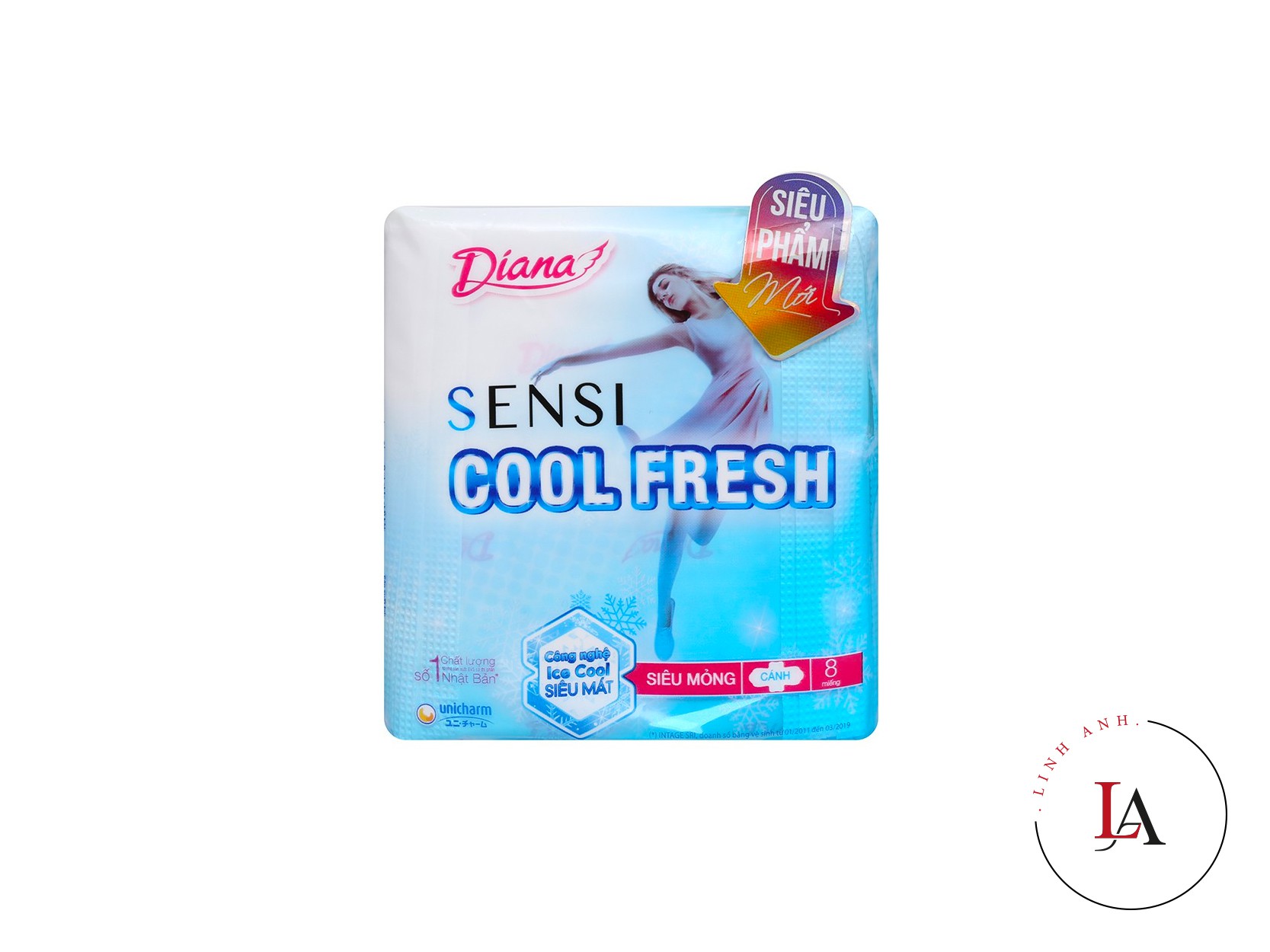 Băng vệ sinh Diana Sensi Cool Fresh 8 miếng